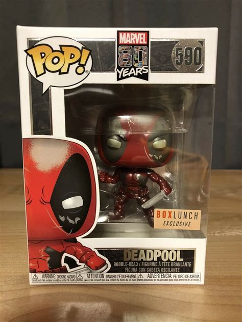 box lunch metallic deadpool funko release|Funko Pop! Marvel 80 Years Deadpool Box Lunch .